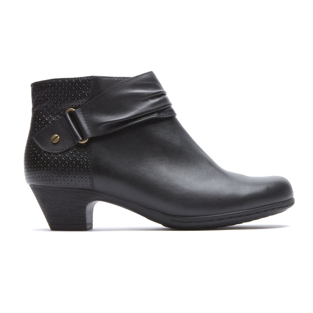 Botas Rockport Mulher Pretas - Brynn Rouched - 32789USRM